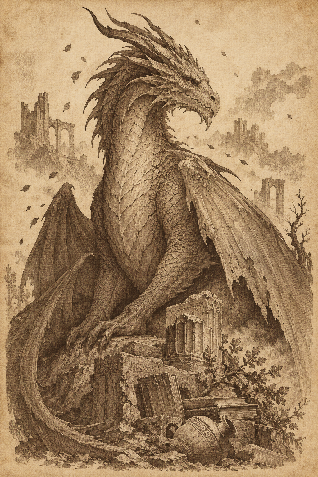 Gravure de Mortharys, gardien des cendres